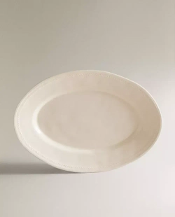 ZARA HOME СЕРВИРОВОЧНОЕ БЛЮДО, БЕЛЫЙ