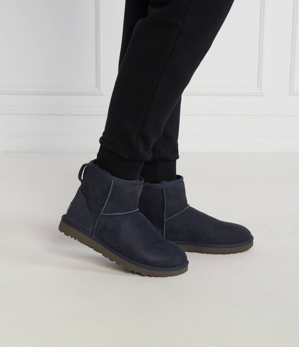 Кожаные угги w classic mini ii UGG - темно-синий(1016222)