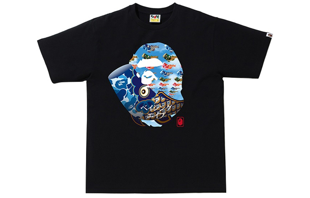 A Bathing Ape Children S Day Tee черный синий