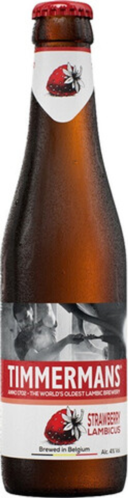 Пиво Тиммерманс Строуберри Ламбикус / Timmermans Strawberry Lambic 0.33л - 12шт