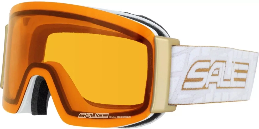 Очки горнолыжные Salice 2022-23 102DACRXF White/Gold Dacrx S1-S2 (б/р)