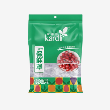 Одноразовая целлофановая "шапочка" для сохранения свежести продуктов KARDLI 0.2PV