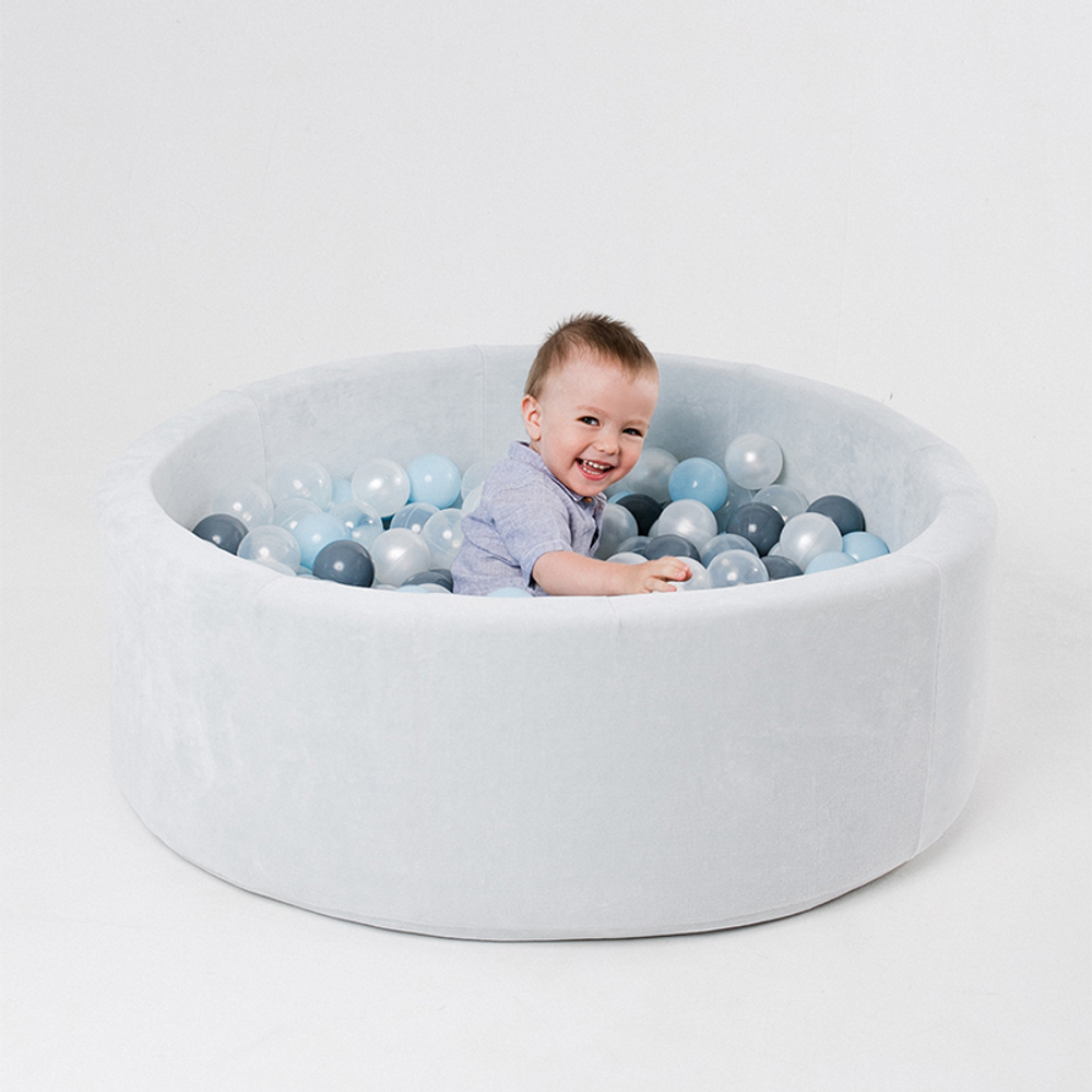 Romana Airpool MAX Детский сухой бассейн (голубой с серыми шариками)