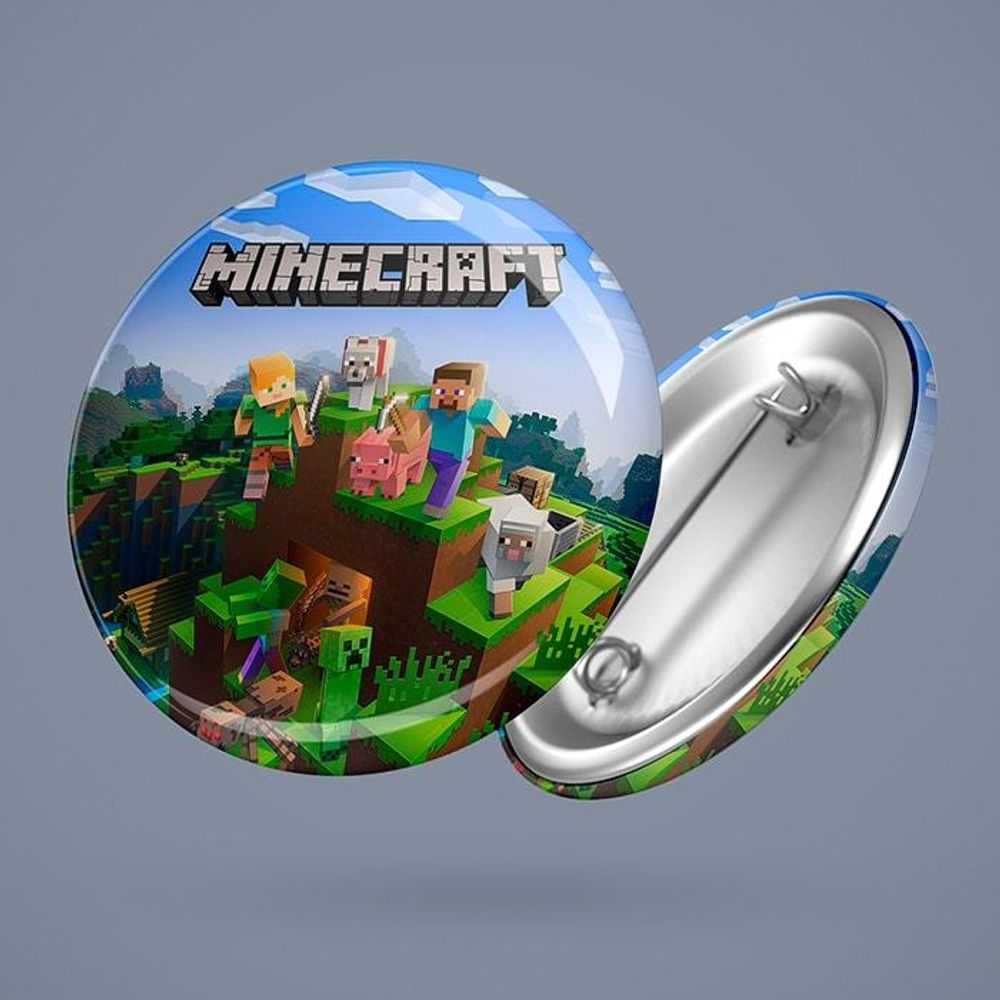 Значок &quot;Minecraft World&quot; - kinoshop24.ru - фото 1