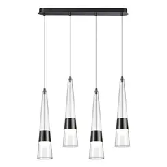 5044/42L L-VISION ODL24 000 глянц.темн.хром/прозрачный/металл/стекло Люстра LED 42W 3000K 4167Лм LUMP
