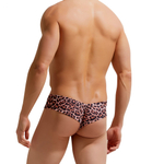 Мужские трусы-бразилиана с леопардовым принтом Micro Touch Hipster (Размер: M) (Цвет: коричневый)