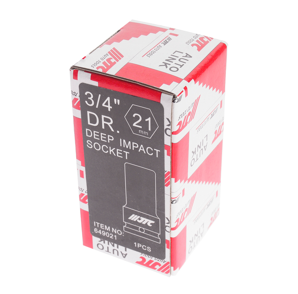 Головка торцевая 3/4" 21мм ударная глубокая L=90мм JTC