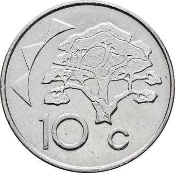10 центов 1993-2012 Намибия