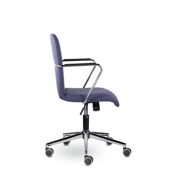 Кресло Честер GTР TG хром Ср Moderno 07 (синий)