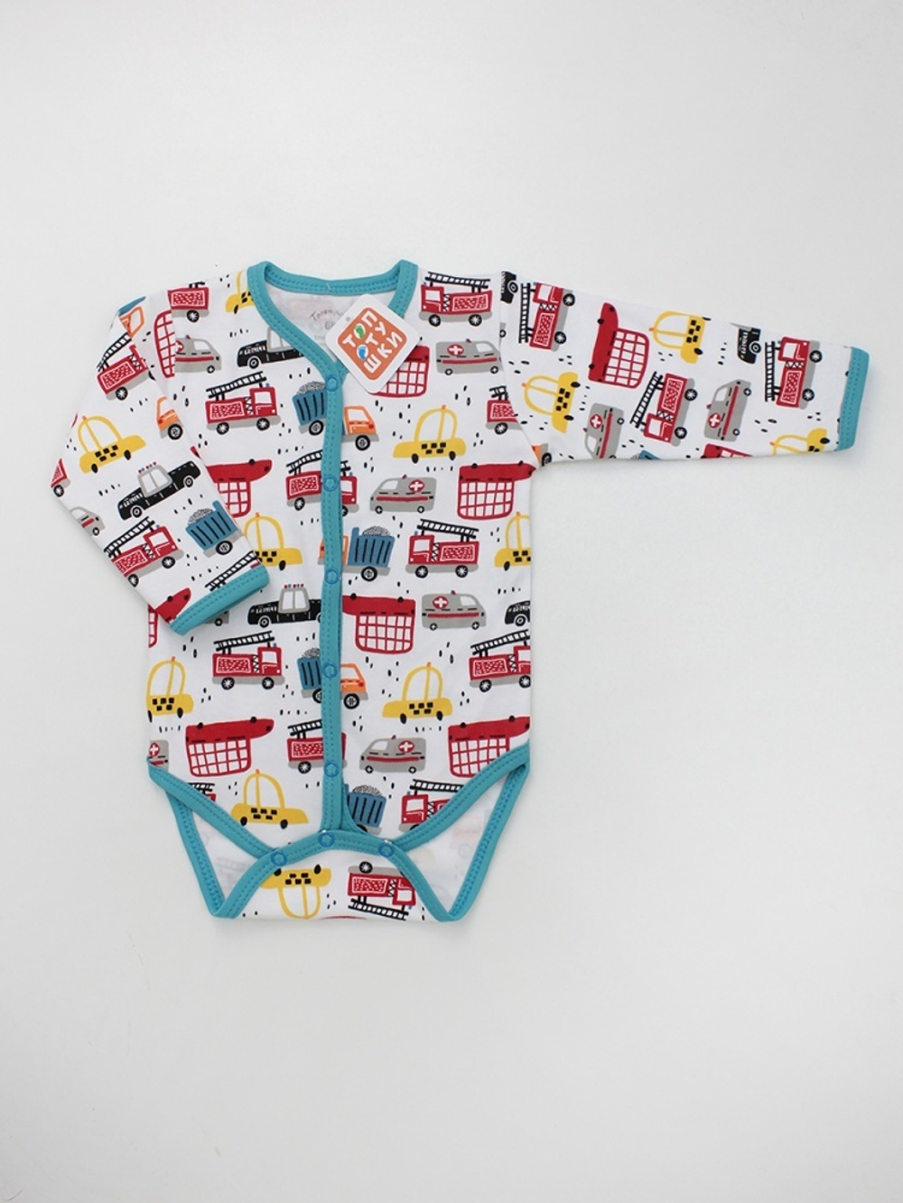 Боди с длинным рукавом на кнопках 6468 (Размер: 68)