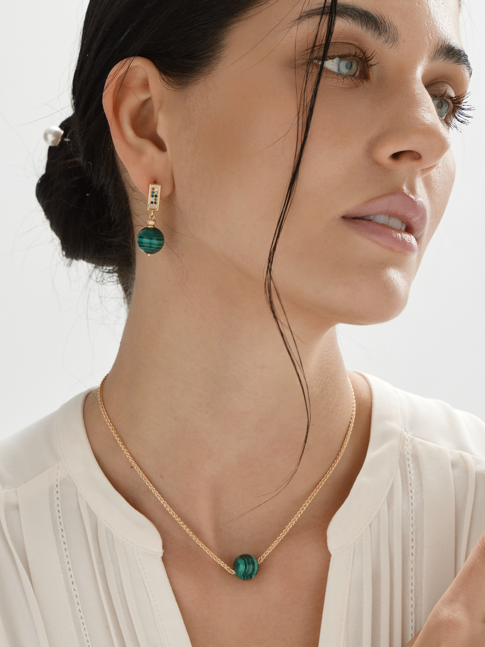 91004063 Серьги Selena Pearls