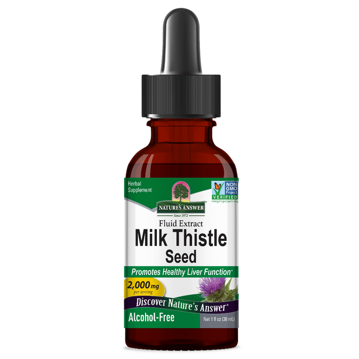 Экстракт расторопши, Nature&#39;s Answer, Milk Thistle, 30 мл