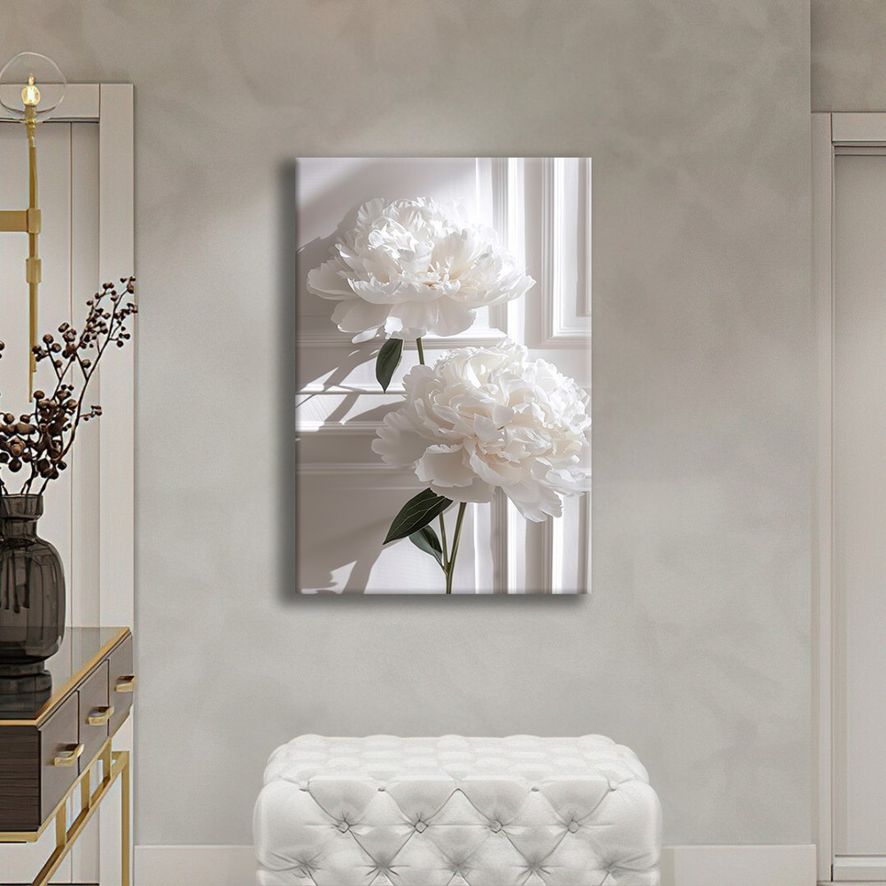 Белые пионы