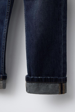 ZARA ДЖИНСЫ ПРЯМОГО КРОЯ, СИНИЙ