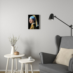 IKEA PJÄTTERYD  (ИКЕА ПЙÄТТЕРЙД)  -  Изображение, девушка с жемчужиной, 2, 30x40 см