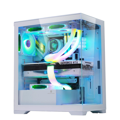 Корпус WJCOOLMAN JC II, Без БП, mATX, чёрный, 6xRGB FAN, 2xUSB2, 1xUSB3, бок: закалённое стекло (WJCM-JCII)