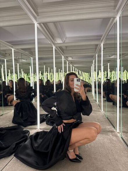 Жакет короткий из натуральной органзы