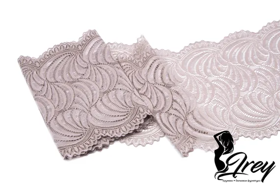 1361 Кружево эластичное 19.5 см, Италия, кофе с молоком 030