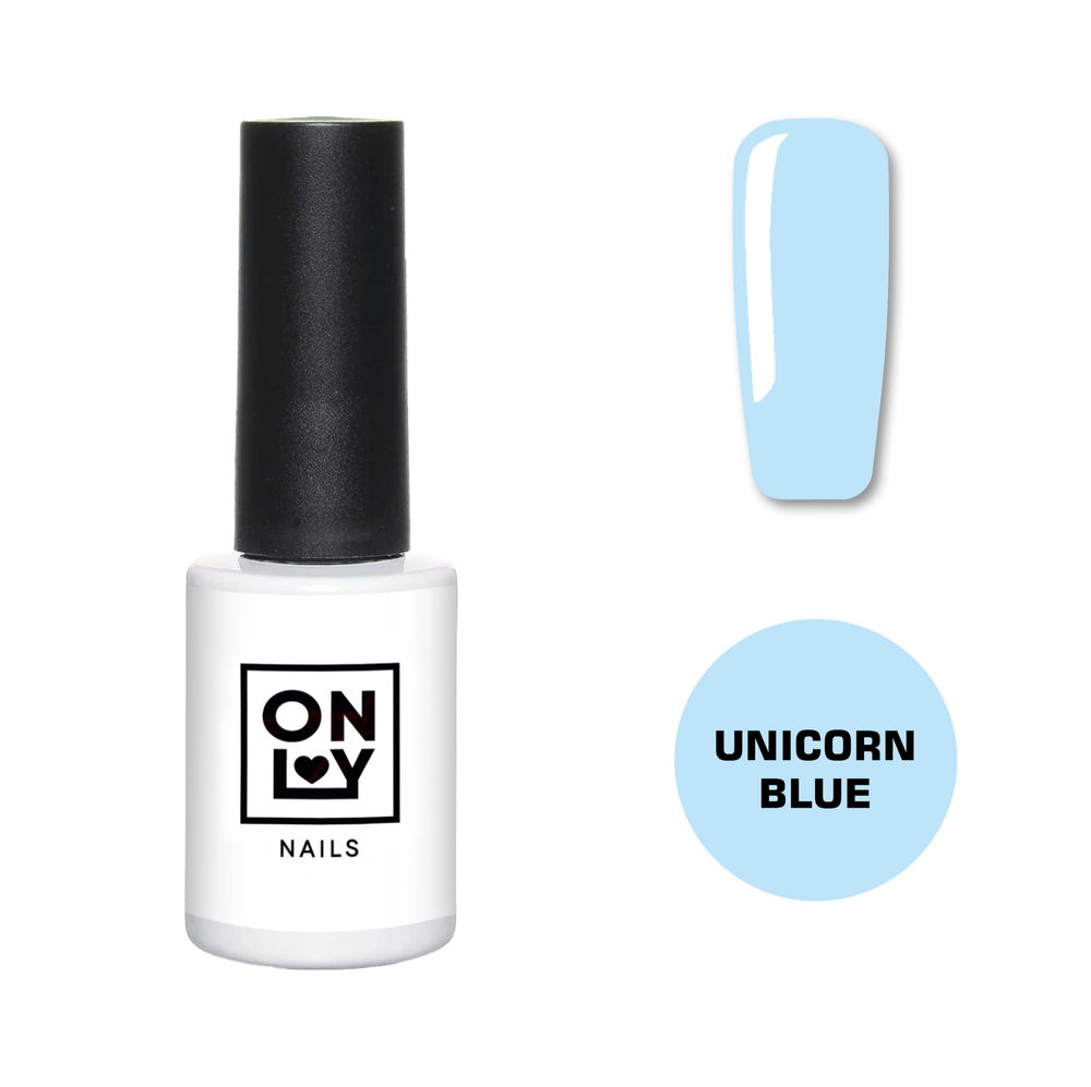 Топ с эффектом втирки Unicorn Blue OnlyNails, 10 мл