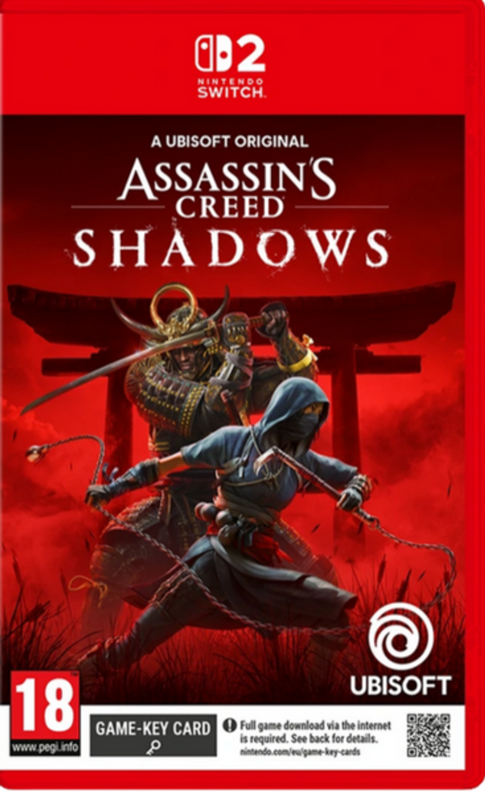 Assassins Creed Shadows (ключ-карта для Nintendo Switch 2, интерфейс и субтитры на русском языке)