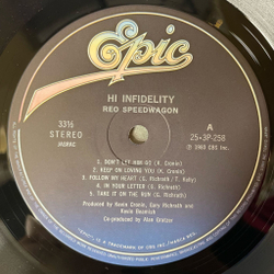 Винтажная виниловая пластинка LP REO Speedwagon Hi Infidelity (Japan 1980) (Obi)