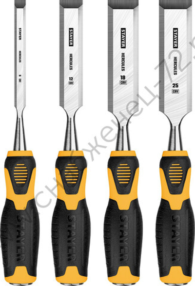 STAYER Hercules 4 предм., Набор стамесок-долот (18205-H4)