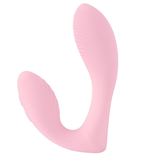 Розовый вибратор 12,5см в трусики с пультом ДУ Selove DuoFlex Flexible Wearable Vibrator Pink