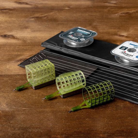 Кормушка Premier Fishing пласт. круглая СЕТКА б/дна 20гр (+стабилизаторы)