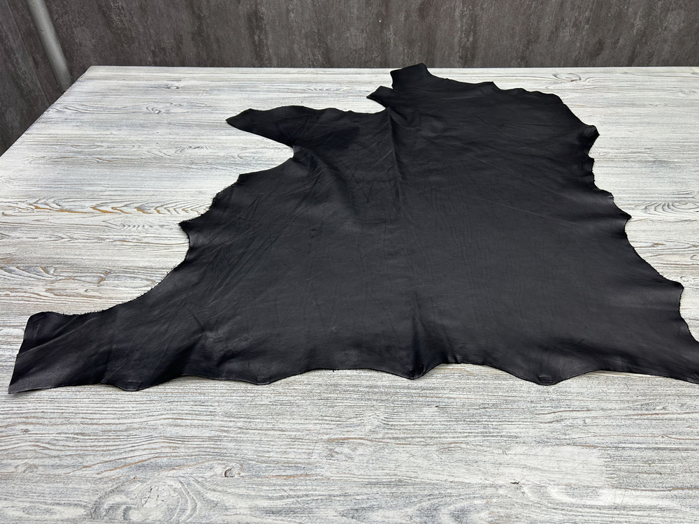 ЛОТ-5 Nappa WAX Nero, толщ. 0,9-1,1 мм, натуральная кожа
