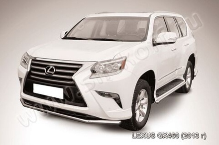 Защита переднего бампера (нержавейка) Lexus GX-460 (2013-2023) d57