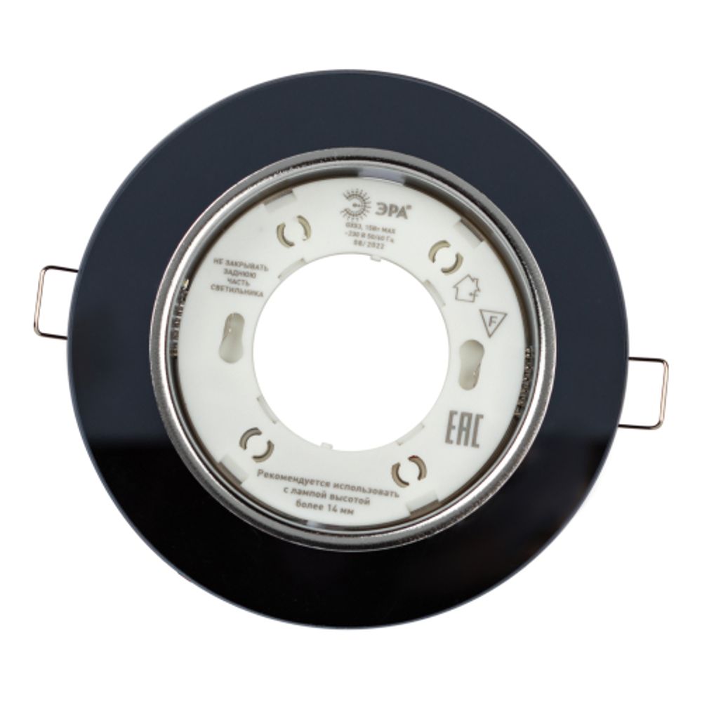 Светильник встраиваемый cо светодиодной подсветкой ЭРА DK LD51 BK под лампу GX53 черный | Встраиваемые LED светильники