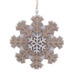 GAEM Украшение новогоднее "Снежинка", L10 W0,5 H11 см, 3в.