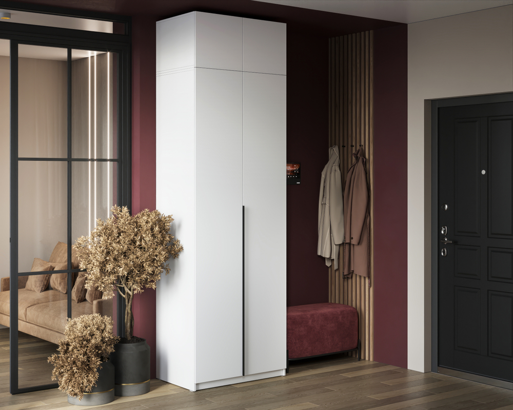 Шкаф Бруно ЛДСП белый/ЛДСП белый