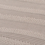 Плед из хлопка с буклированной вязкой светло-серого цвета из коллекции essential, 130х170 см