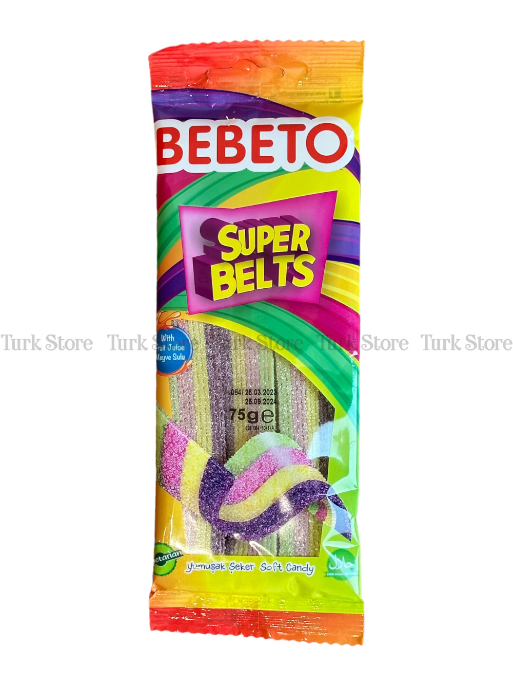 Жевательный мармелад Bebeto Super Belts 75 гр