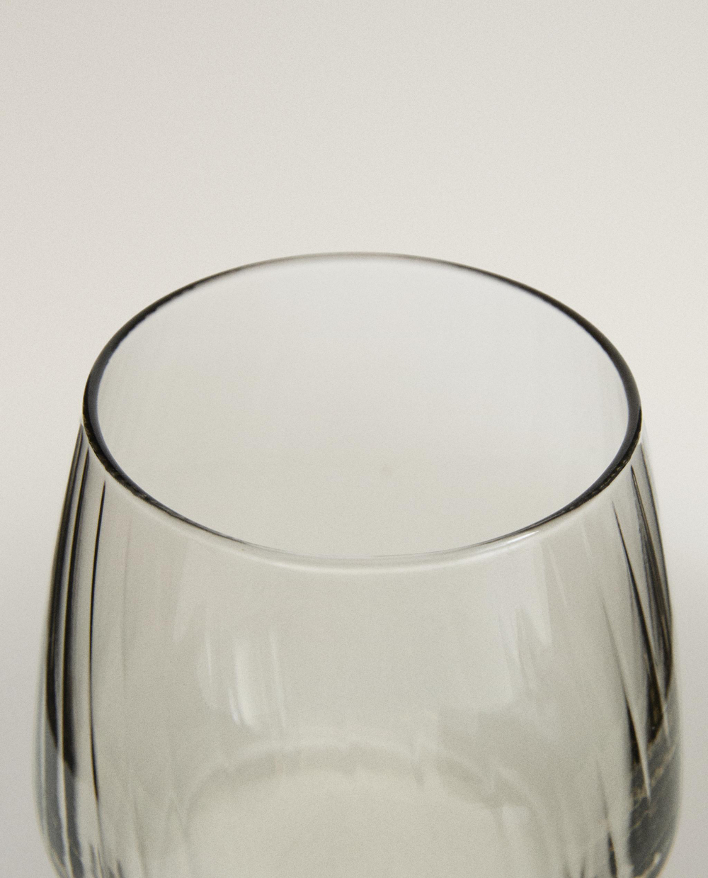 Zara Home стакан из стекла, цвет серый, 9 см