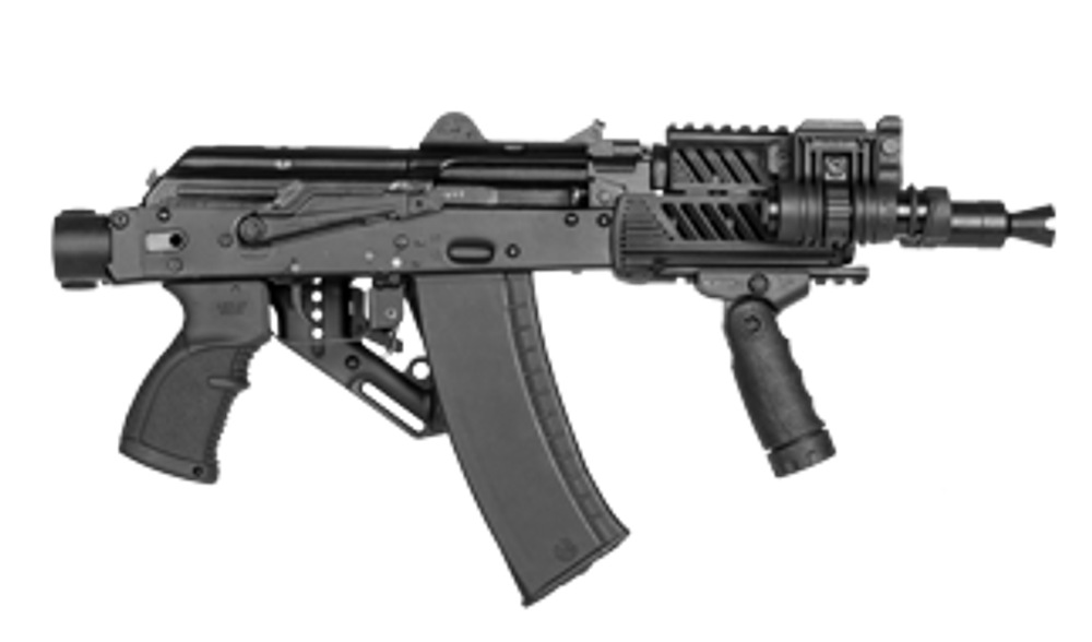 Складной телескопический приклад М4 для АКС-74У, черный, Fab Defense
