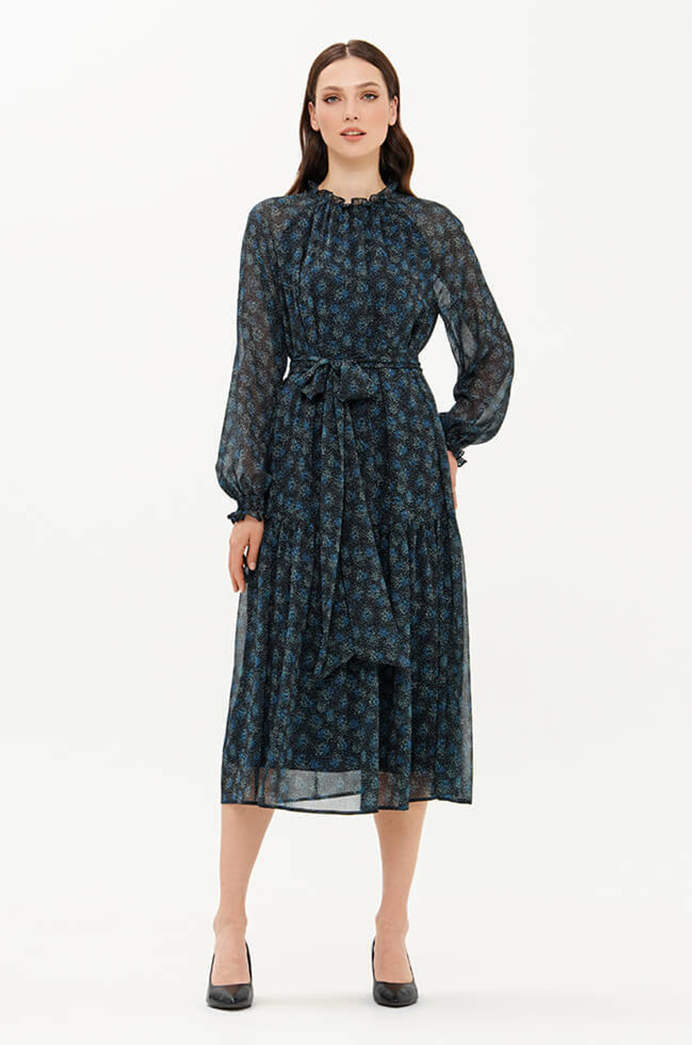 51720 Платье женское (синий принт)