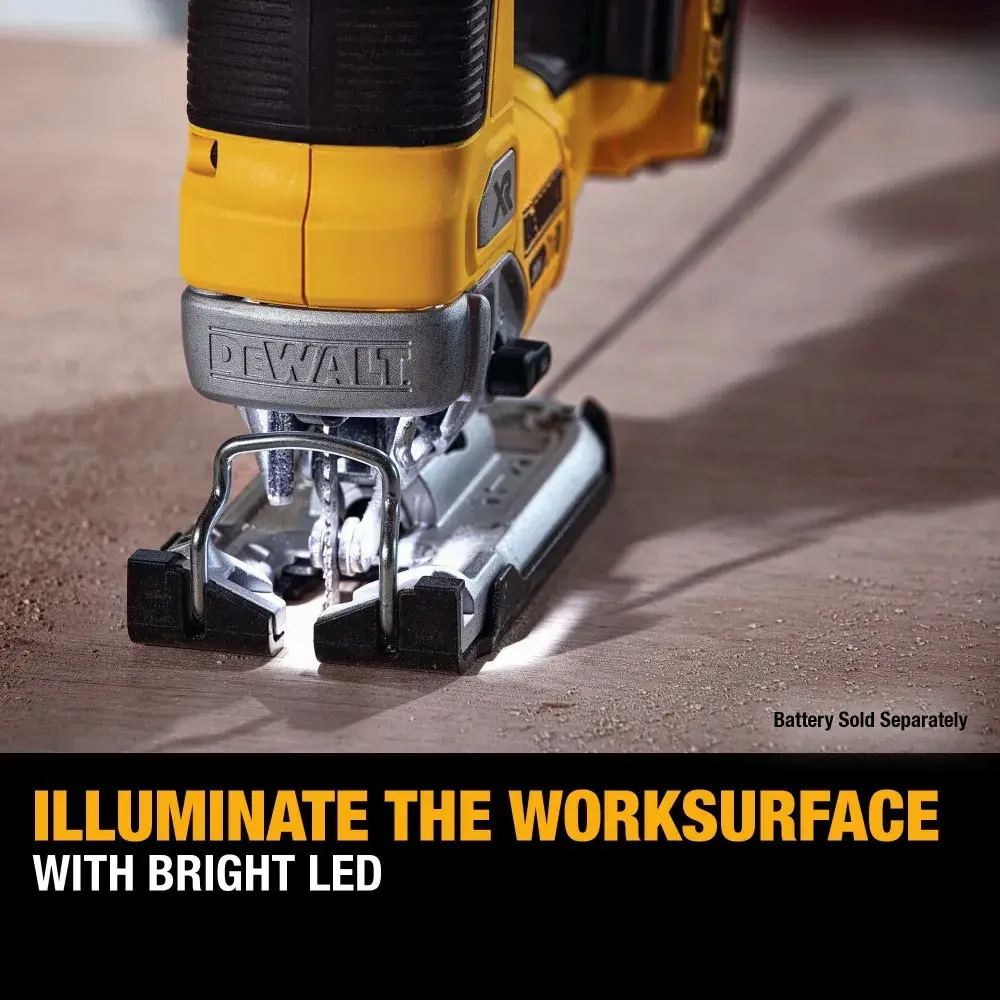 DEWALT DCS334 20 В Бесщеточная лобзиковая пила с переменной скоростью (без аккумулятора и зарядного устройства)