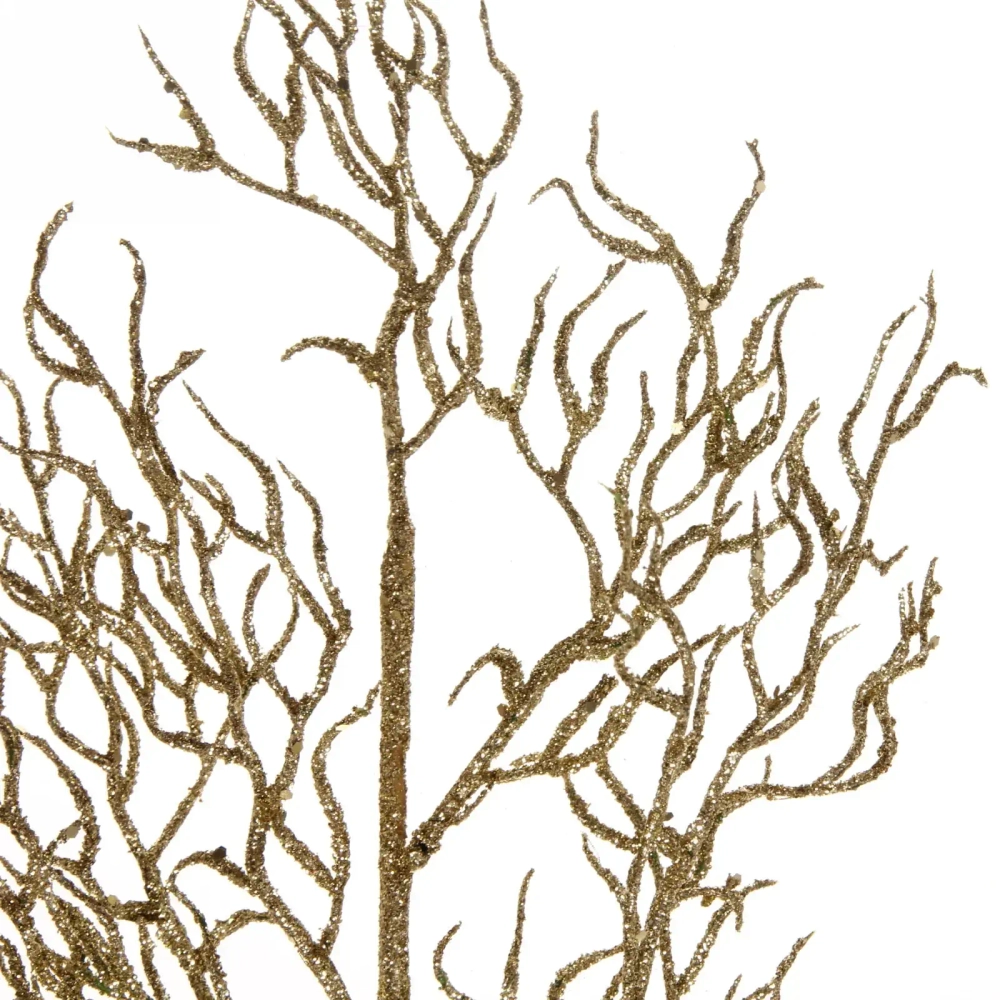 Ветка хвойная «Зимняя свежесть» 67 см, Золото