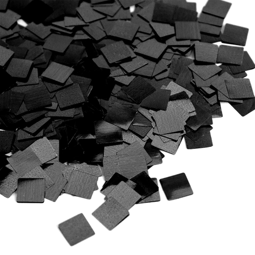Конфетти 1 см квадрат черный, фольга, 50 гр ВВ