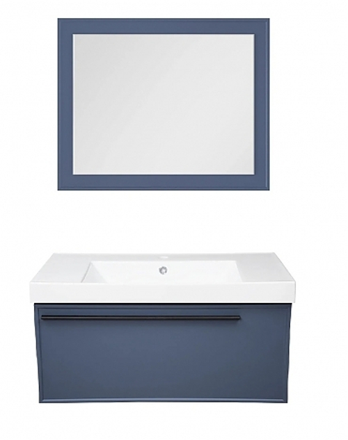 Тумба с раковиной La Fenice Elba 80 см FNC-01-ELB-BG-80 матовая синяя