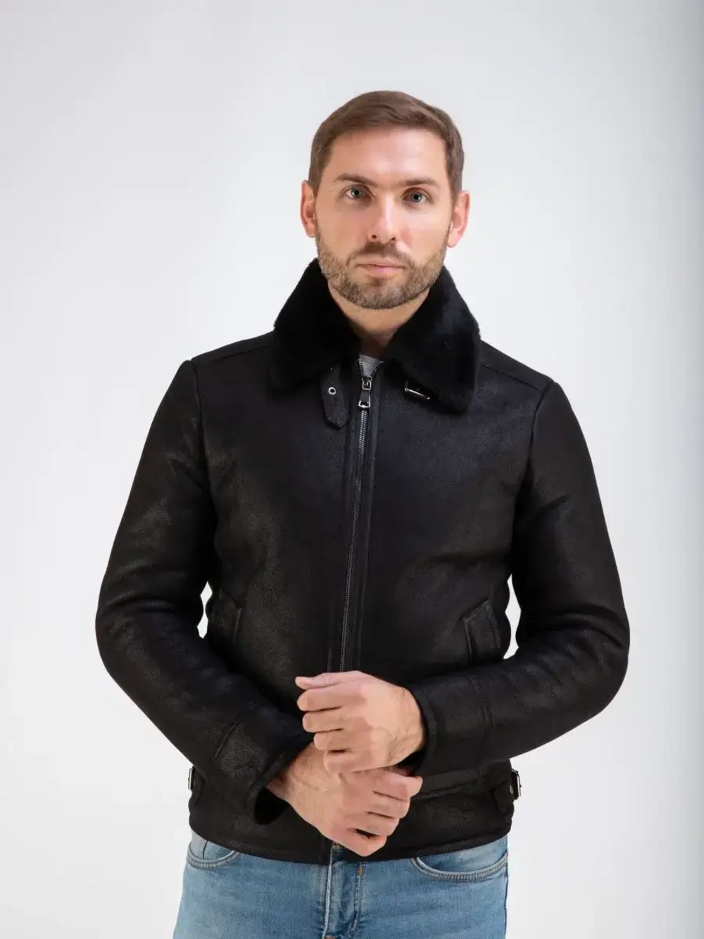 Дубленка мужская зимняя натуральная  Турция