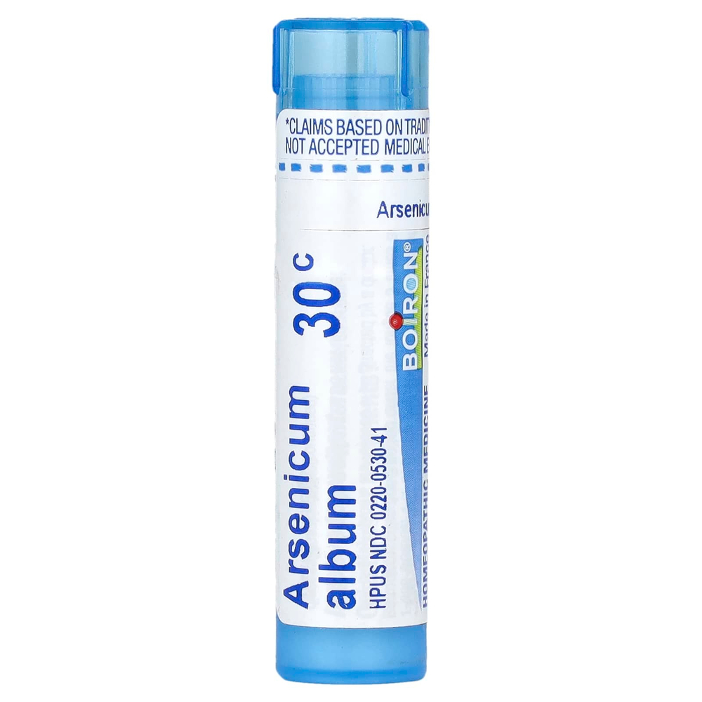 Boiron, Arsenicum Album, 30C, средство от пищевого отравления, примерно 80 гранул