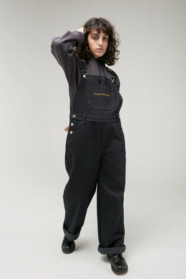 Комбинезон Dark Blue/Brown Джинсовый - фото 1