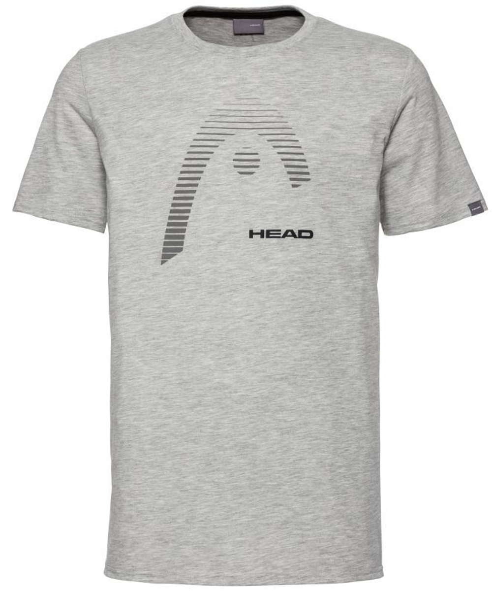 Футболка для мальчика теннисная Head Club Carl T-Shirt JR - grey melange