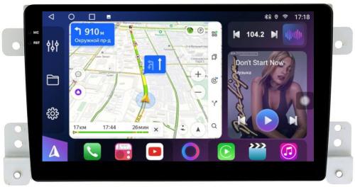 Магнитола для Suzuki Grand Vitara 2005-2016 - FarCar S400-TS18 монитор 9.5" QLED на Android 14, CarPlay, 4G SIM-слот