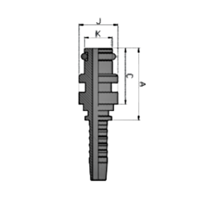 Фитинг DN 32 Staplelock SAE J1467 d=37.9 STECK