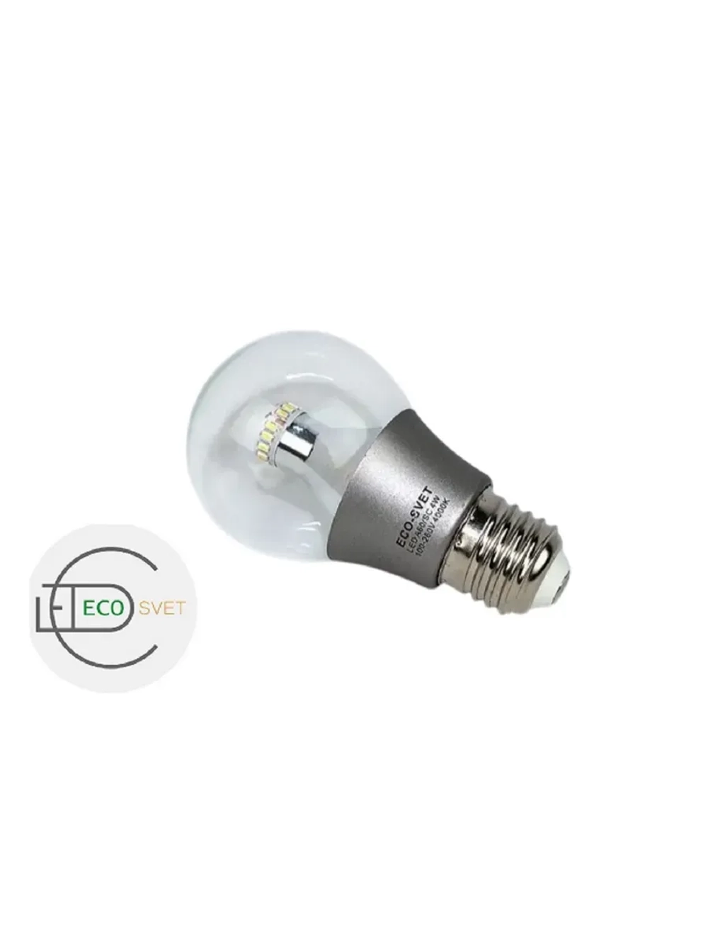 LED лампочка светодиодная А60 4W E27 нейтр. 2шт