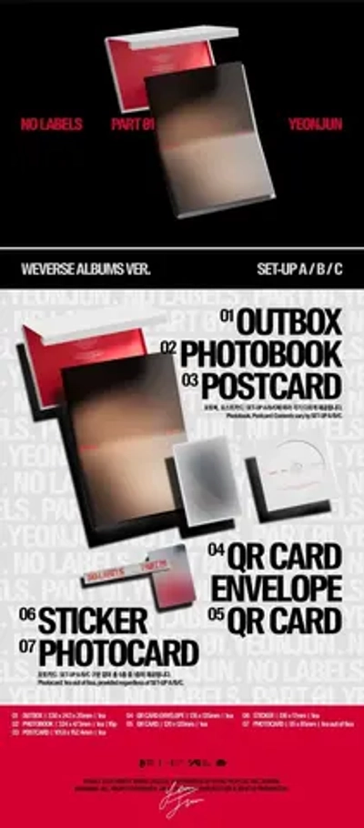 Альбом TXT YEONJUN - NO LABELS: PART 01 [Weverse Albums ver.]